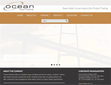 Tablet Screenshot of oceanpartners.com